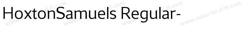 HoxtonSamuels Regular字体转换